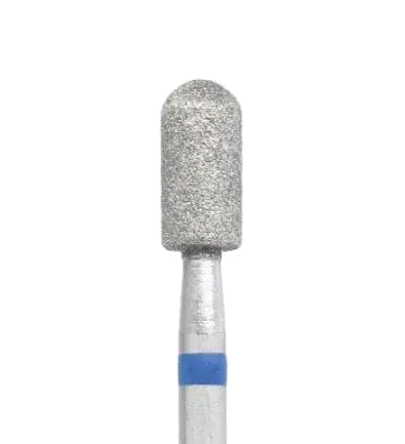 Fraise diamant forme tonneau 3,5 mm grain bleu – embout manucure et pédicure pour cuticules et callosités