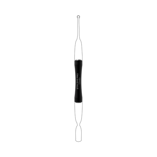 Manche universel STALEKS PRO COMBO HPQ-10B, vue d’ensemble, coloris noir.