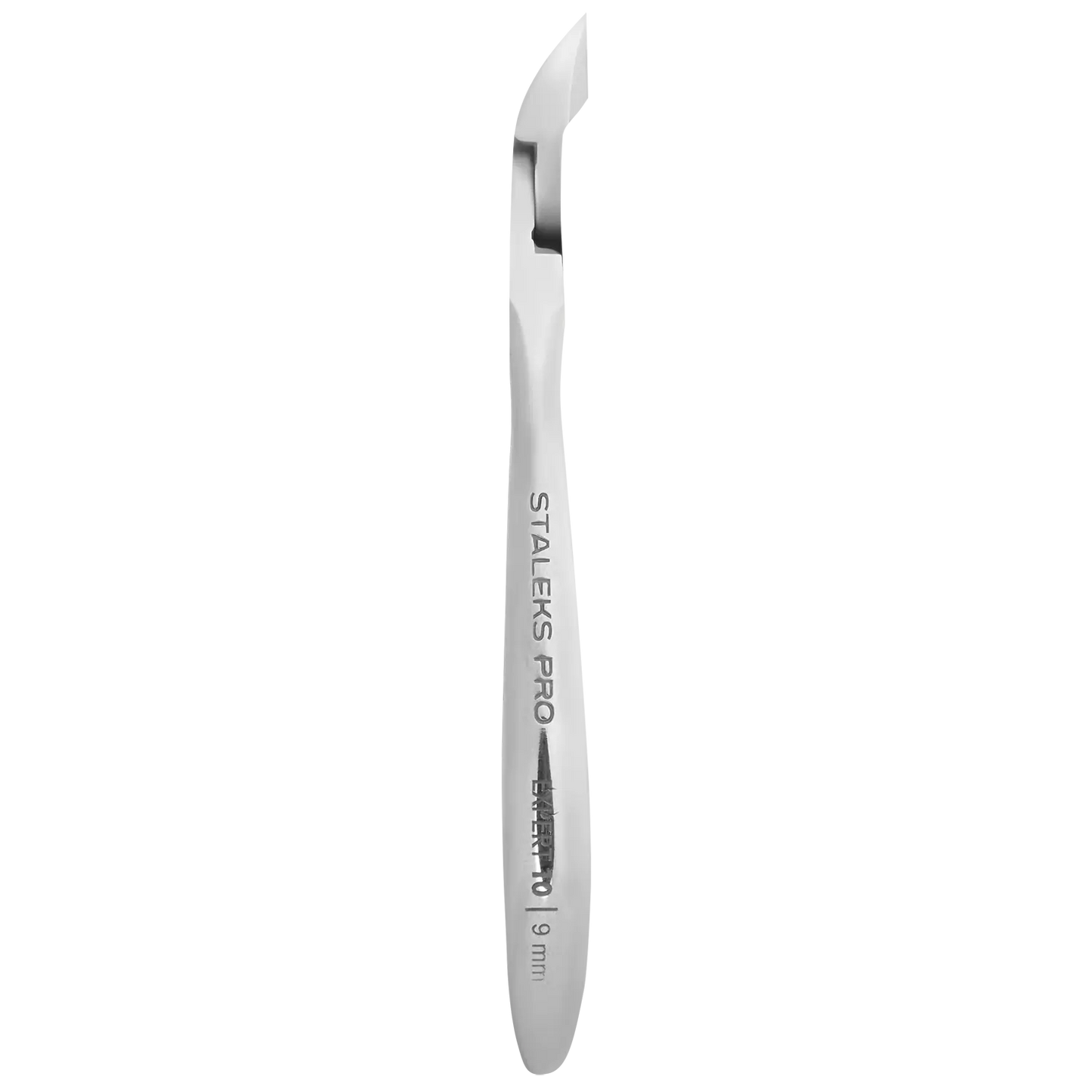 Gros plan sur la gravure « Staleks Pro Expert 10 », indication 9 mm.