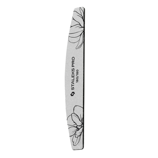 Lime minérale Staleks demi-lune 180/180 Expert 40, vue de profil montrant la base souple et la mousse anti-pression.
