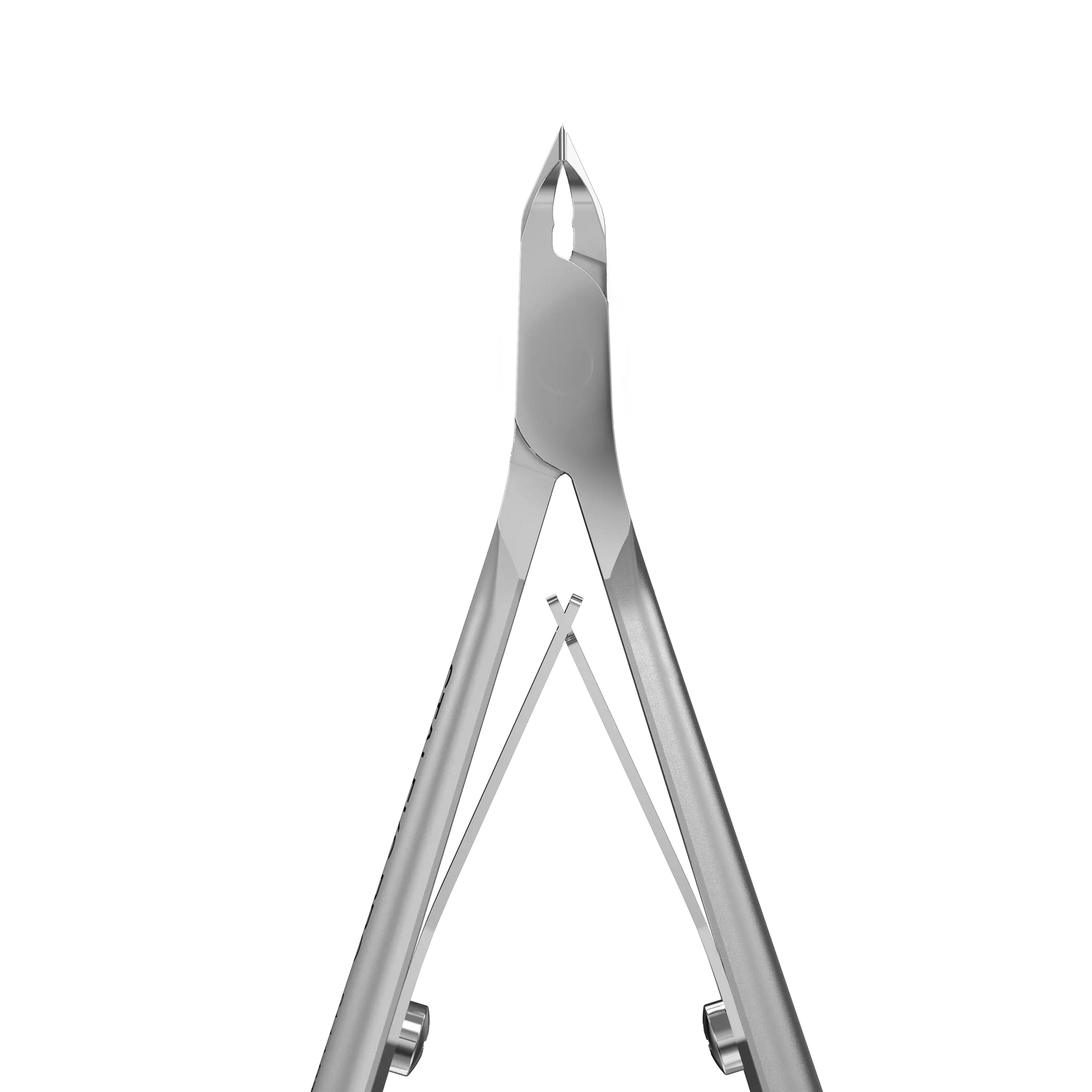 Vue rapprochée de la partie travaillante de la pince à envies STALEKS Smart NS-10-3, lame courte 3 mm.