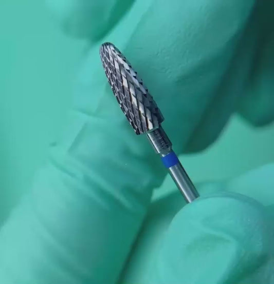 #115824 - Hartmetall-Aufsatz - Form "Paraboloid" - Farbe "Blau" 5,0 x 14,0 mm