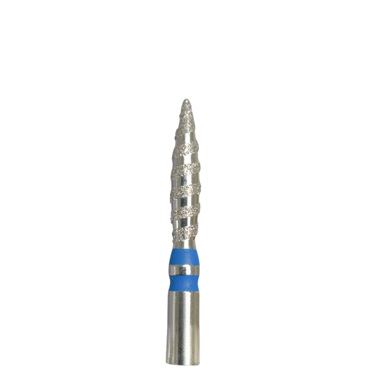 Embout diamant KMIZ 118745 pour gauchers, avec deux bagues bleues.