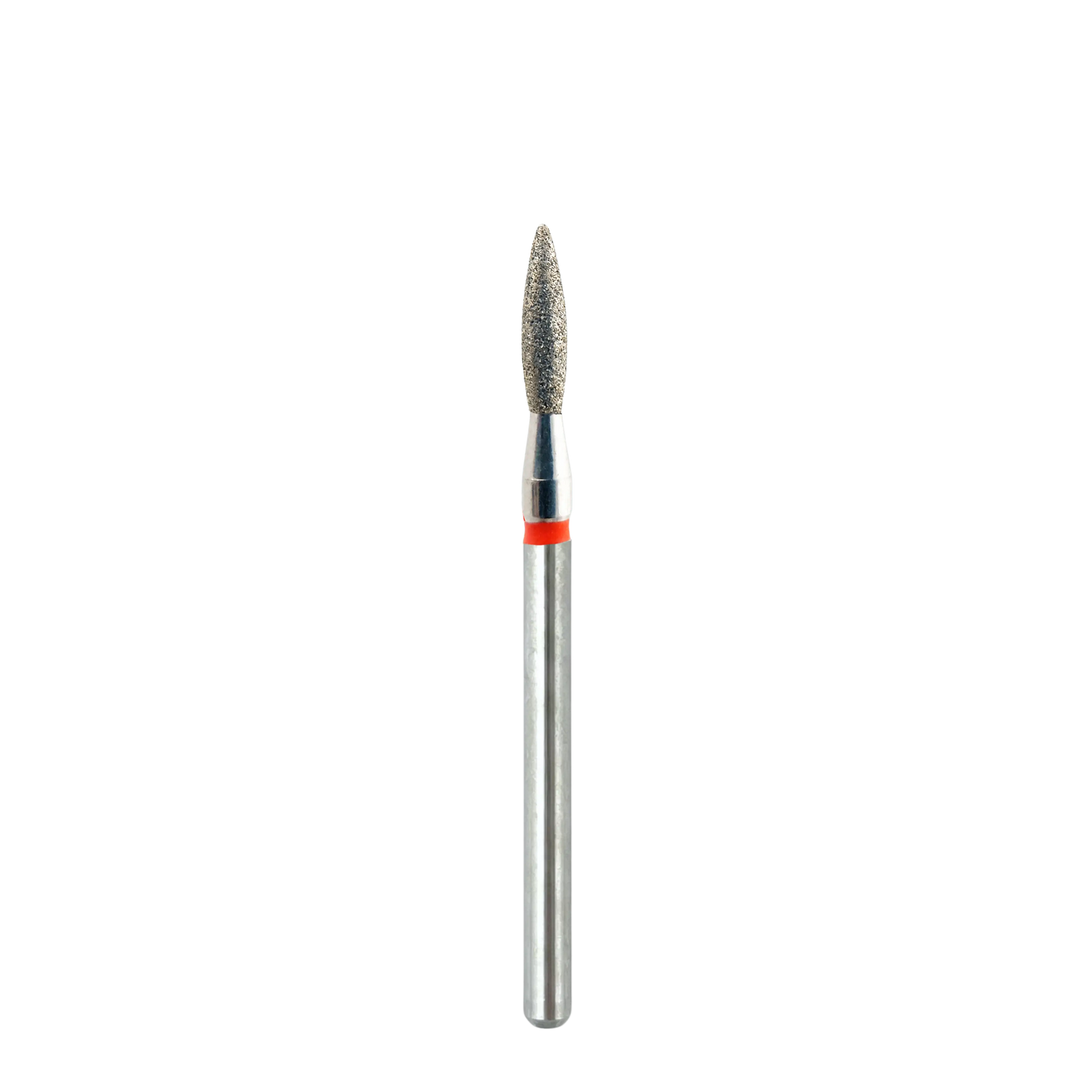 Embout diamant KMIZ Flamme grain fin rouge, Ø 2,1 mm, présenté en entier