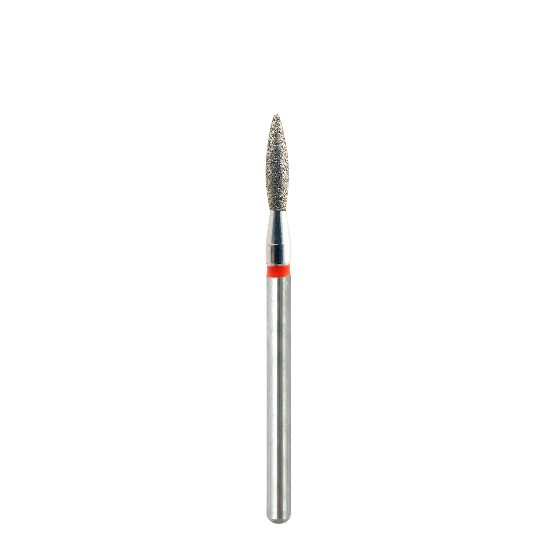 Embout diamant KMIZ Flamme grain fin rouge, Ø 2,1 mm, présenté en entier