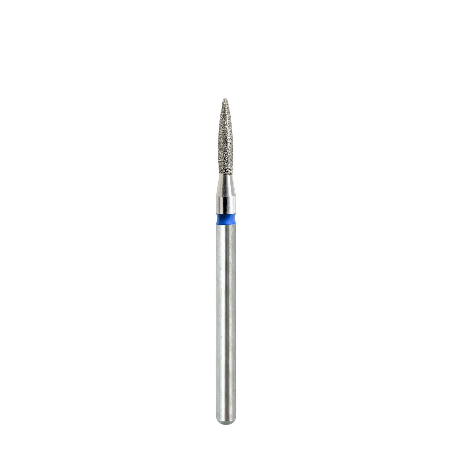 Embout diamant KMIZ Flamme grain moyen bleu, Ø 1,8 mm, présenté en entier.