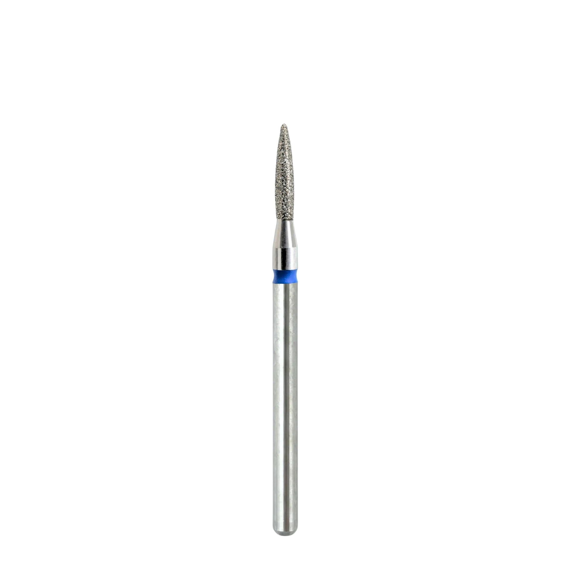 Embout diamant KMIZ Flamme grain moyen bleu, Ø 1,8 mm, présenté en entier.
