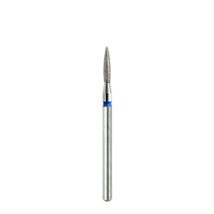 Embout diamant KMIZ Flamme grain moyen bleu, Ø 1,8 mm, présenté en entier.