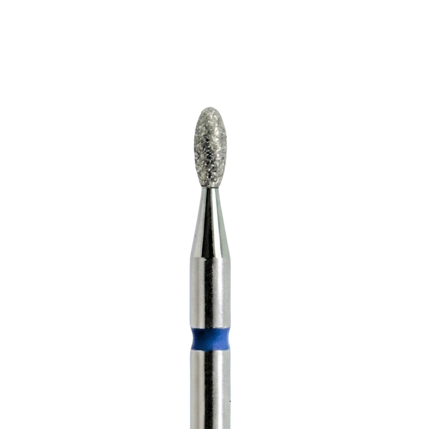 Embout diamantée olive KMIZ Ø1,6 mm grain moyen pour cuticules, replis latéraux et retrait du ptérygium.