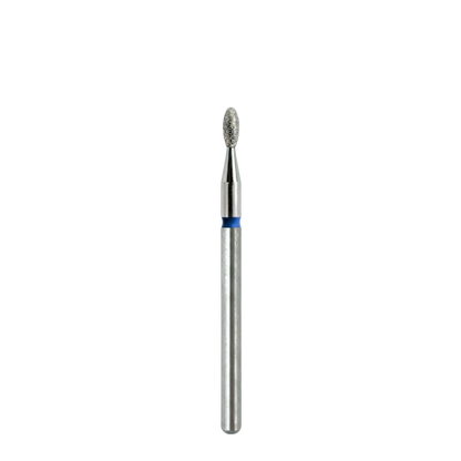 Embout diamant Olive KMIZ grain moyen avec bague bleue, compatible ponceuse professionnelle Ø2,35 mm.
