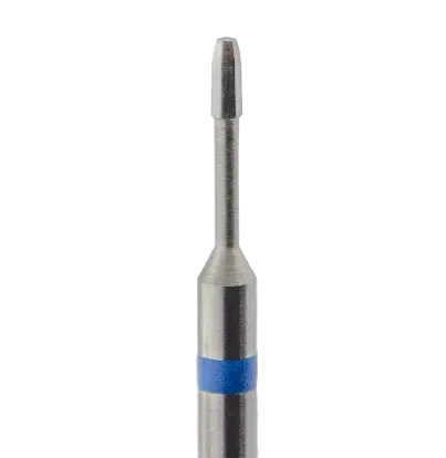 Fraise de sécurité hexagonale Ø1,2 mm grain bleu – embout doux pour finitions manucure et soins des peaux sensibles