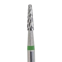Fraise en carbure conique denture verte, embout abrasif gros pour ponceuse professionnelle et retrait de gel ou callosités