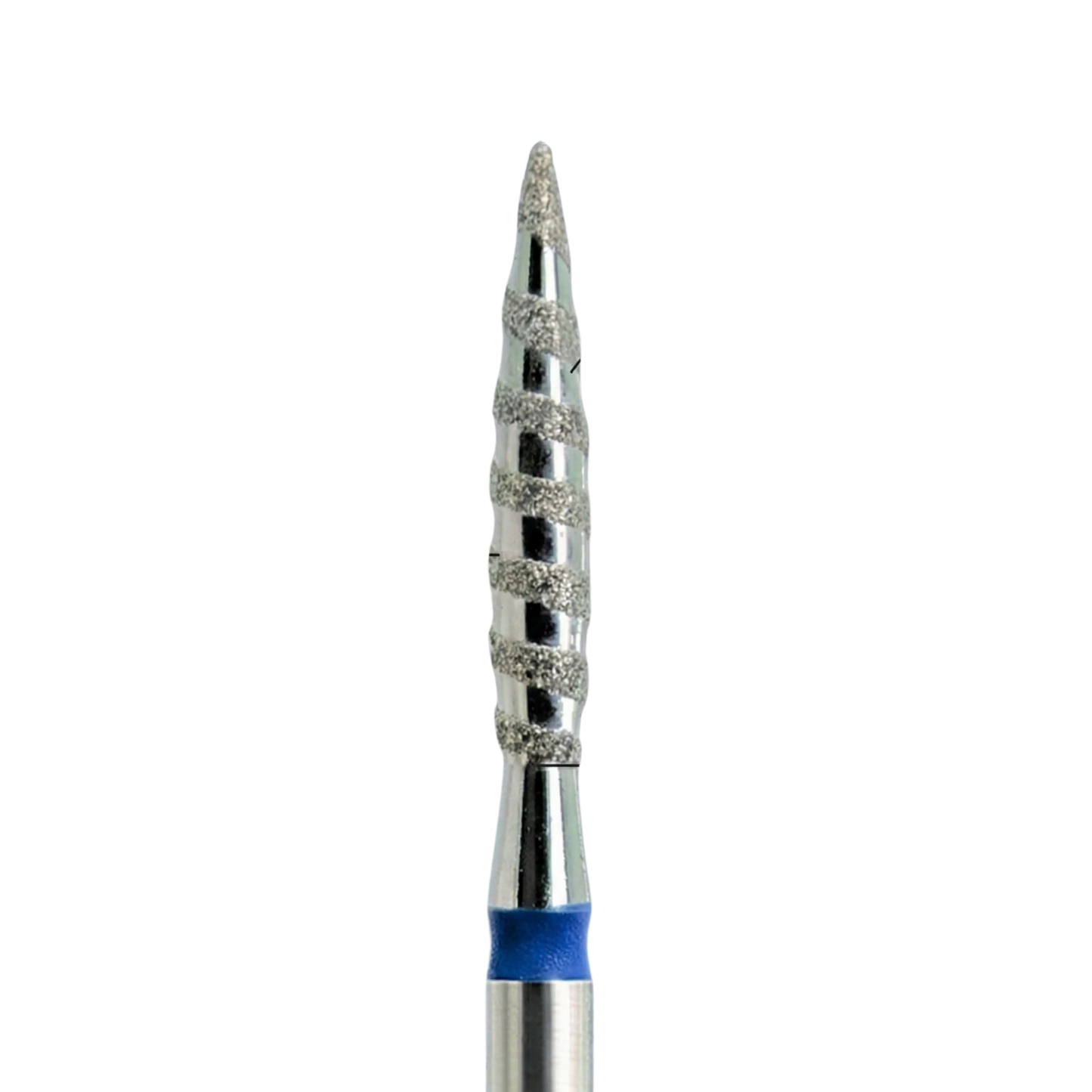 Embout de ponceuse diamanté « Flamme Tornade », grain moyen (anneau bleu)