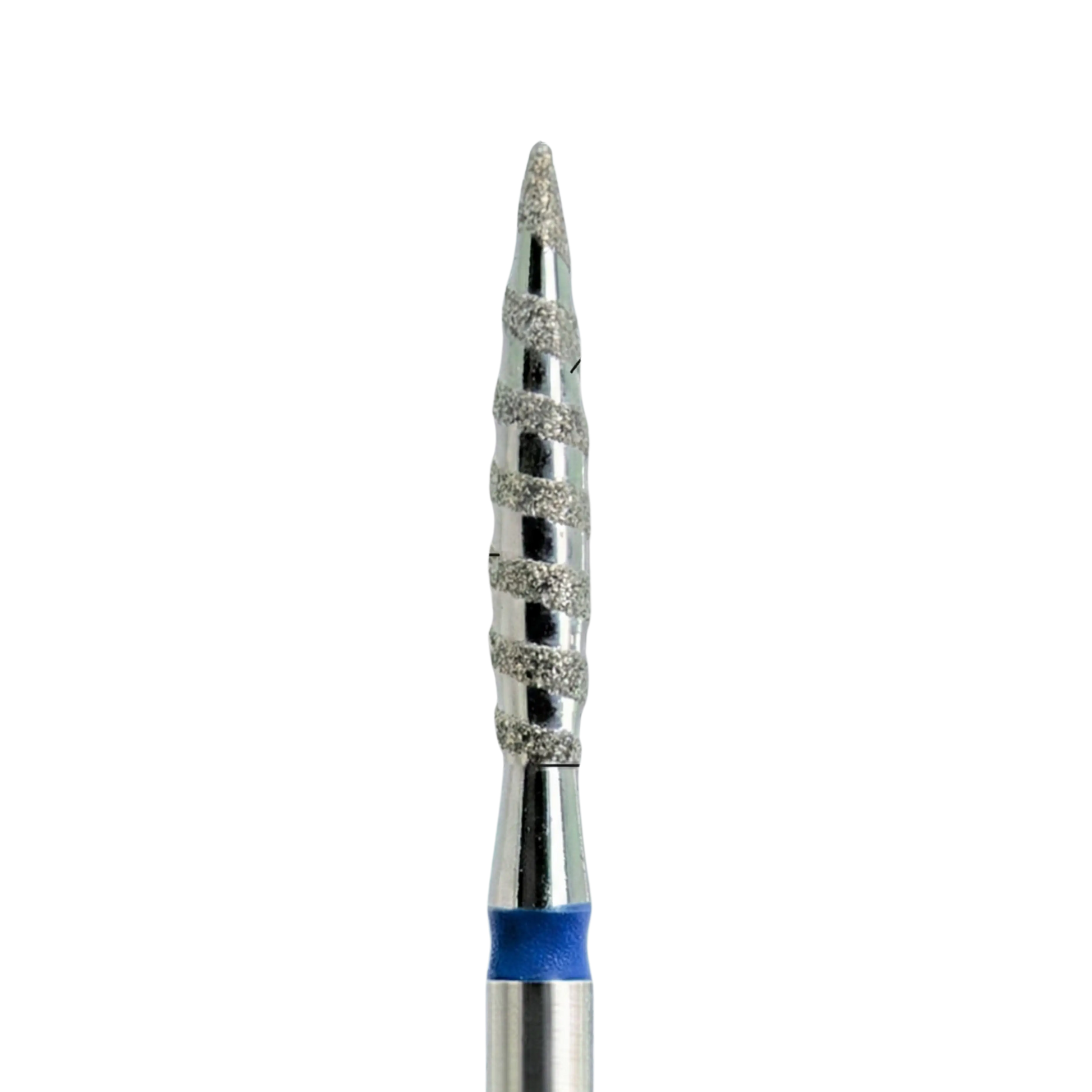 Embout de ponceuse diamanté « Flamme Tornade », grain moyen (anneau bleu)