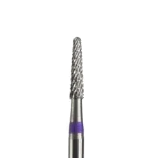 Fraise en carbure conique triple coupe grain violet, embout fin pour ponceuse manucure, retrait de semi-permanent et callosités profondes