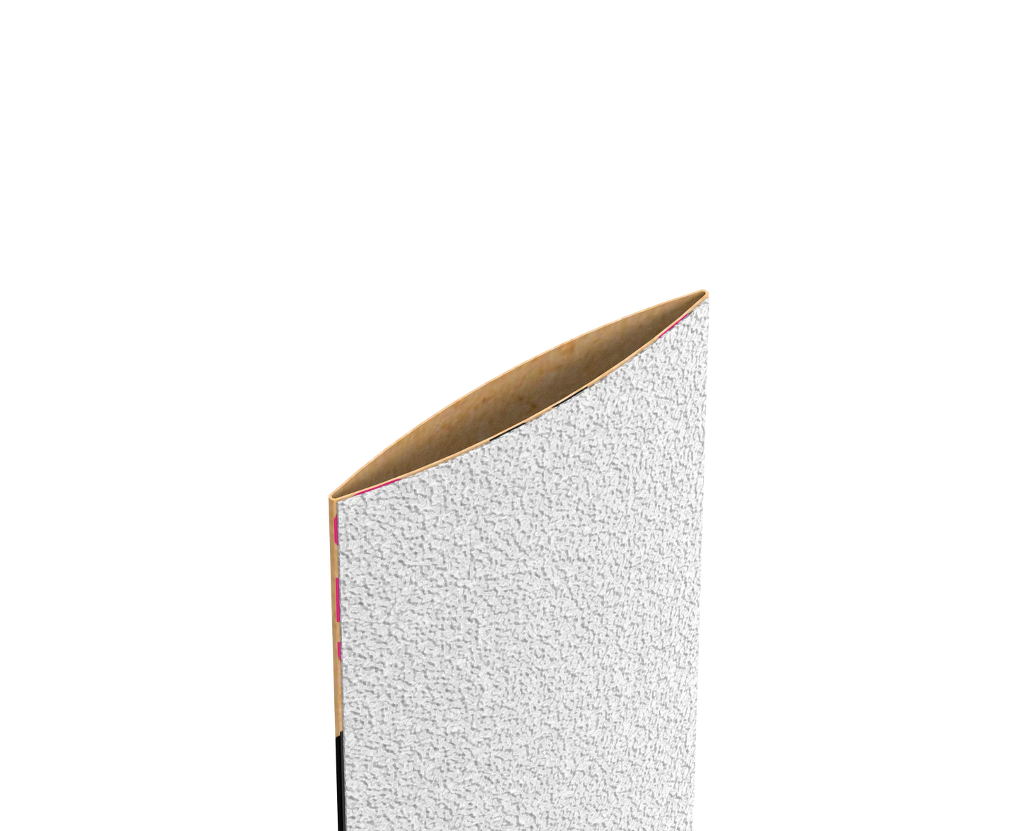 Gros plan de l’extrémité de la lime papmAm grain 150.