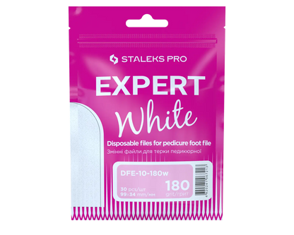 Emballage des limes recharges pédicure blanches Staleks Expert 10 grain 180.