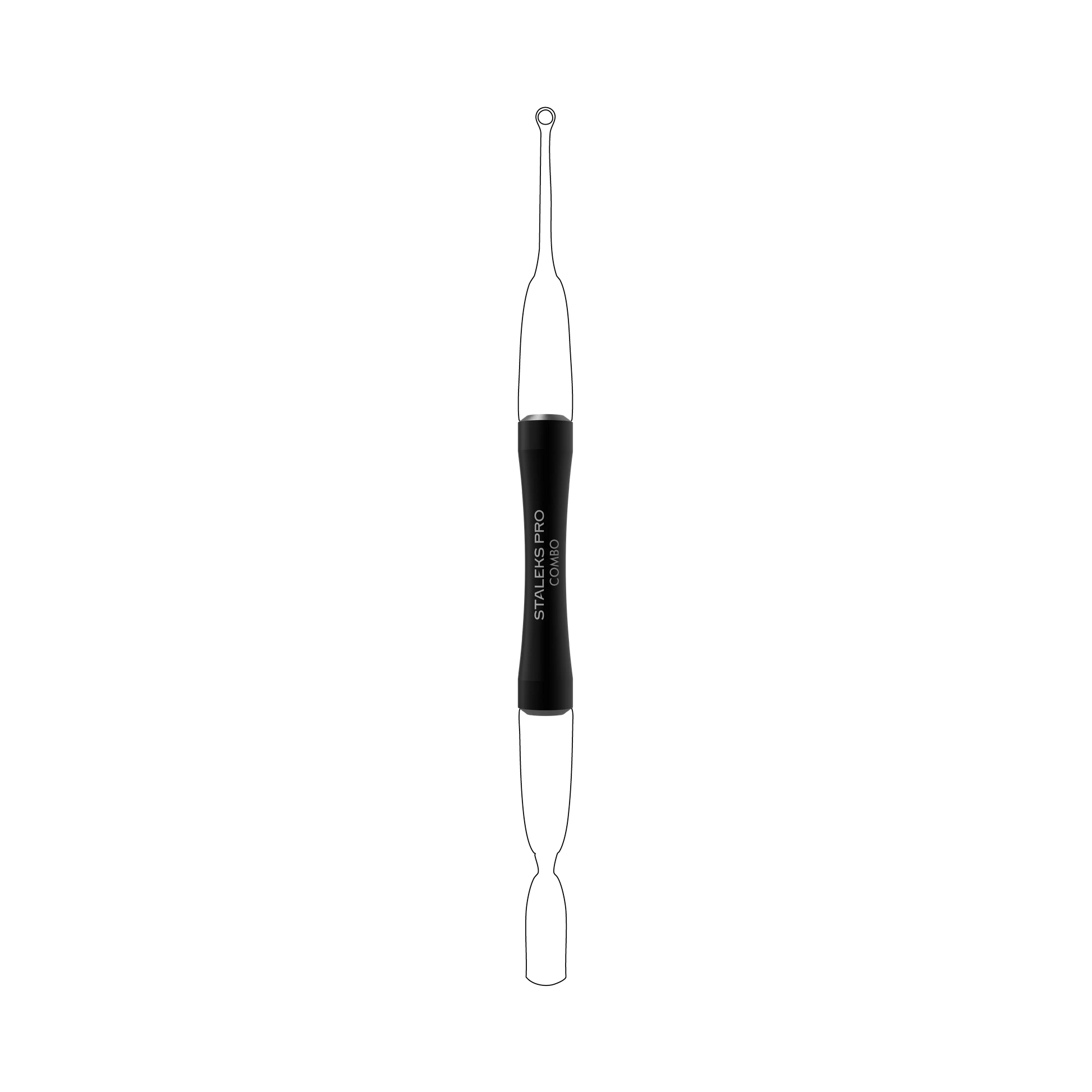 Manche universel STALEKS PRO COMBO HPQ-10B, vue d’ensemble, coloris noir.