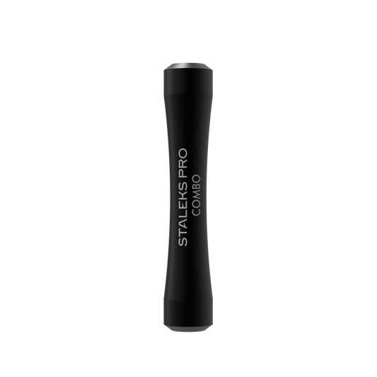 Manche COMBO HPQ-10B noir, vue de face rapprochée, logo “STALEKS PRO” visible.