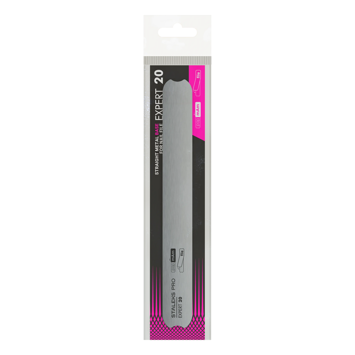Emballage Staleks Pro Expert 20 contenant la base métallique droite 162 mm.