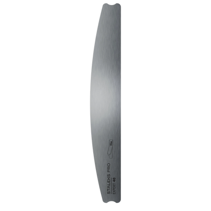 Base métallique demi-lune EXPERT 40 Staleks vue de face en acier inoxydable.