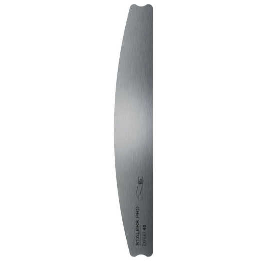 Base métallique demi-lune EXPERT 40 Staleks vue de face en acier inoxydable.