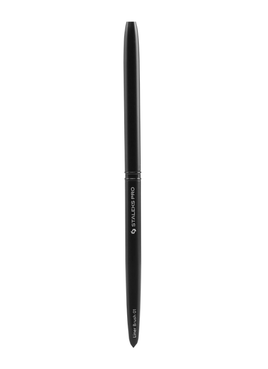 Pinceau liner Staleks Pro NBE-01 fermé, vue stylo.