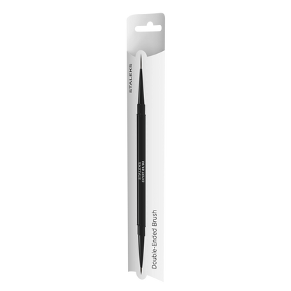 Emballage du pinceau Staleks Expert 01/03 double-ended brush avec manche noir et liner de précision