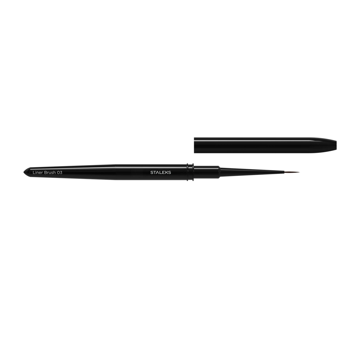 Pinceau liner STALEKS EXPERT 03 ouvert avec son capuchon de protection retiré