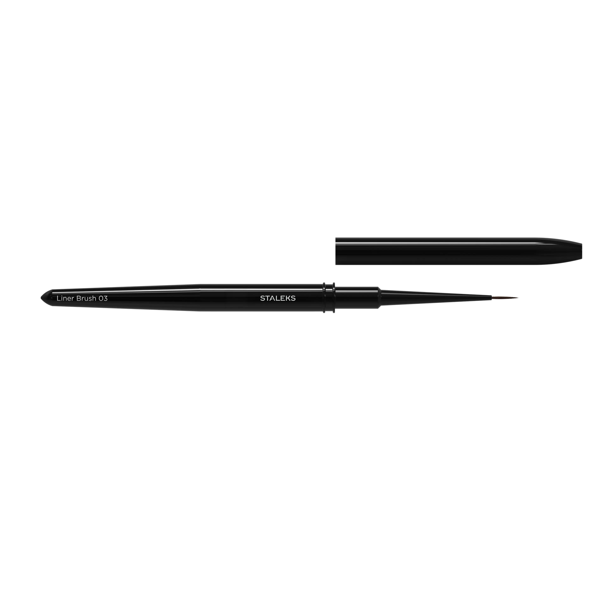 Pinceau liner STALEKS EXPERT 03 ouvert avec son capuchon de protection retiré