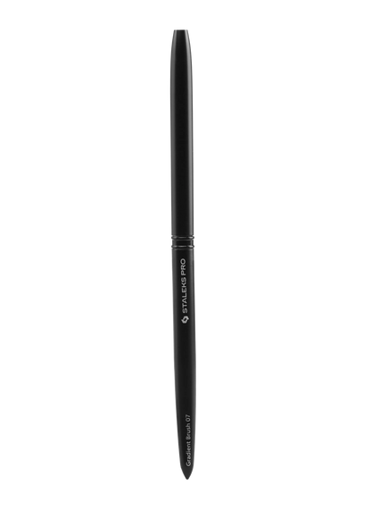Pinceau dégradés EXPERT NBE-07 fermé, manche noir Staleks Pro.