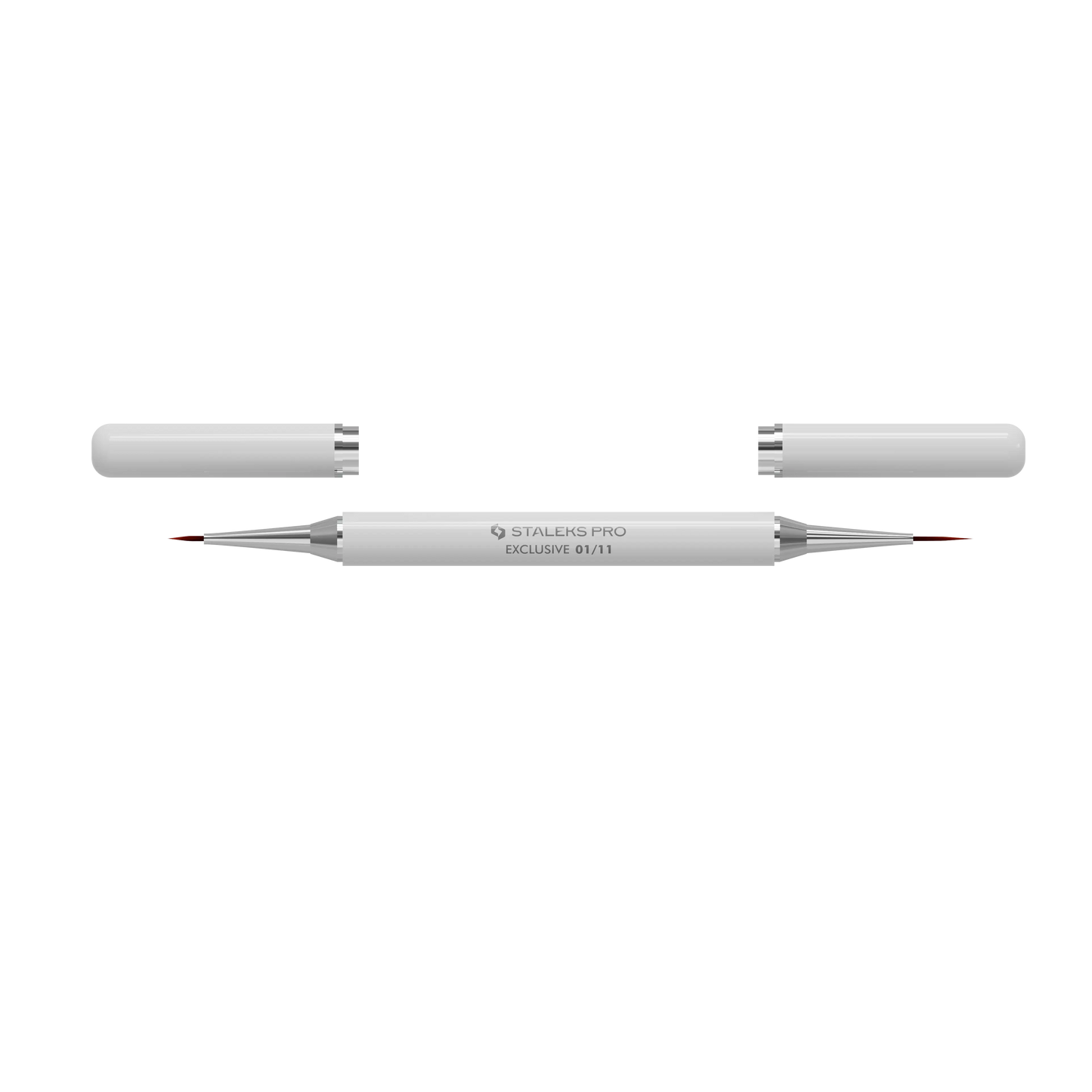 Pinceau double embout Staleks Pro Exclusive 01/11 avec capuchons magnétiques retirés