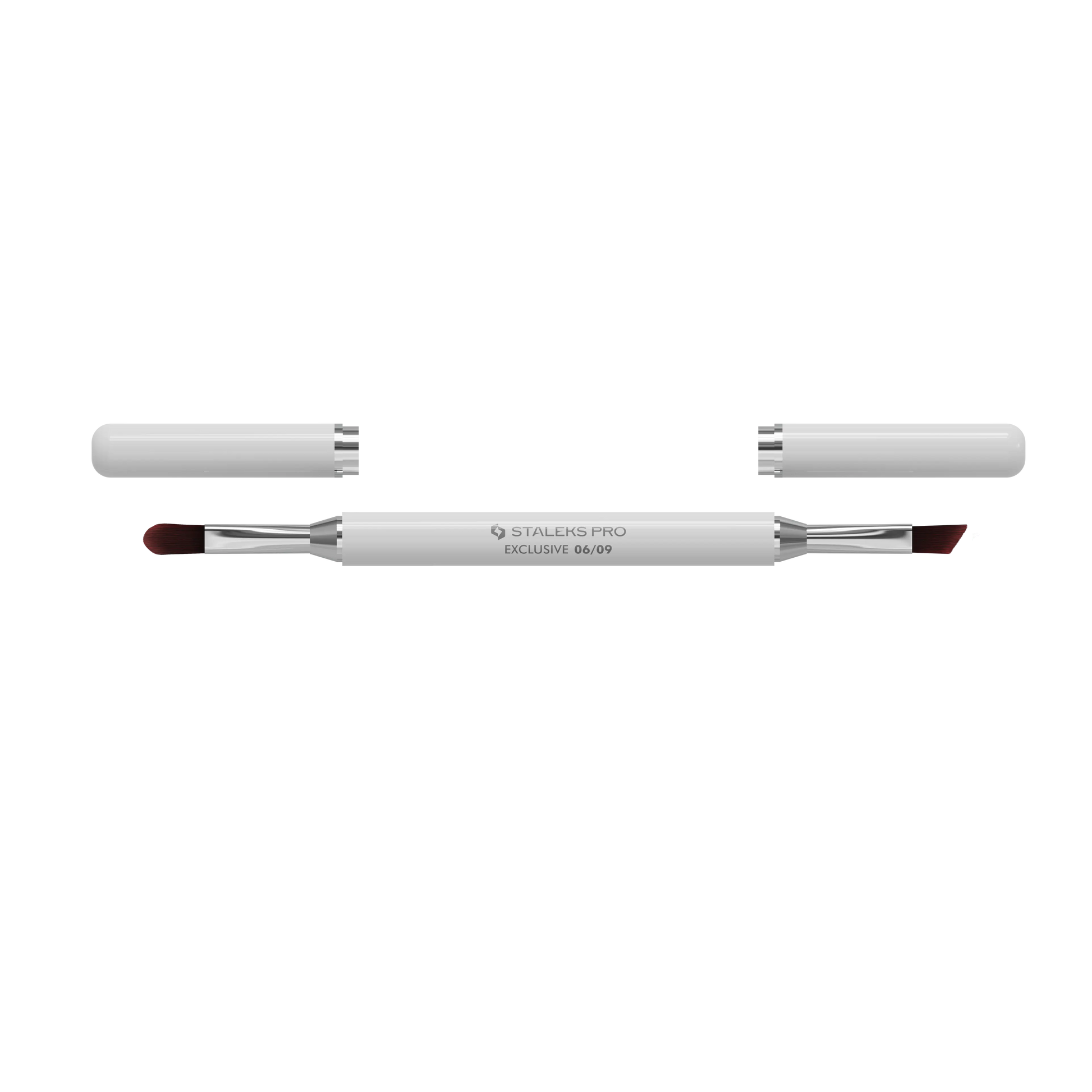Pinceau double embout Staleks Pro Exclusive 06/09 avec capuchons magnétiques retirés