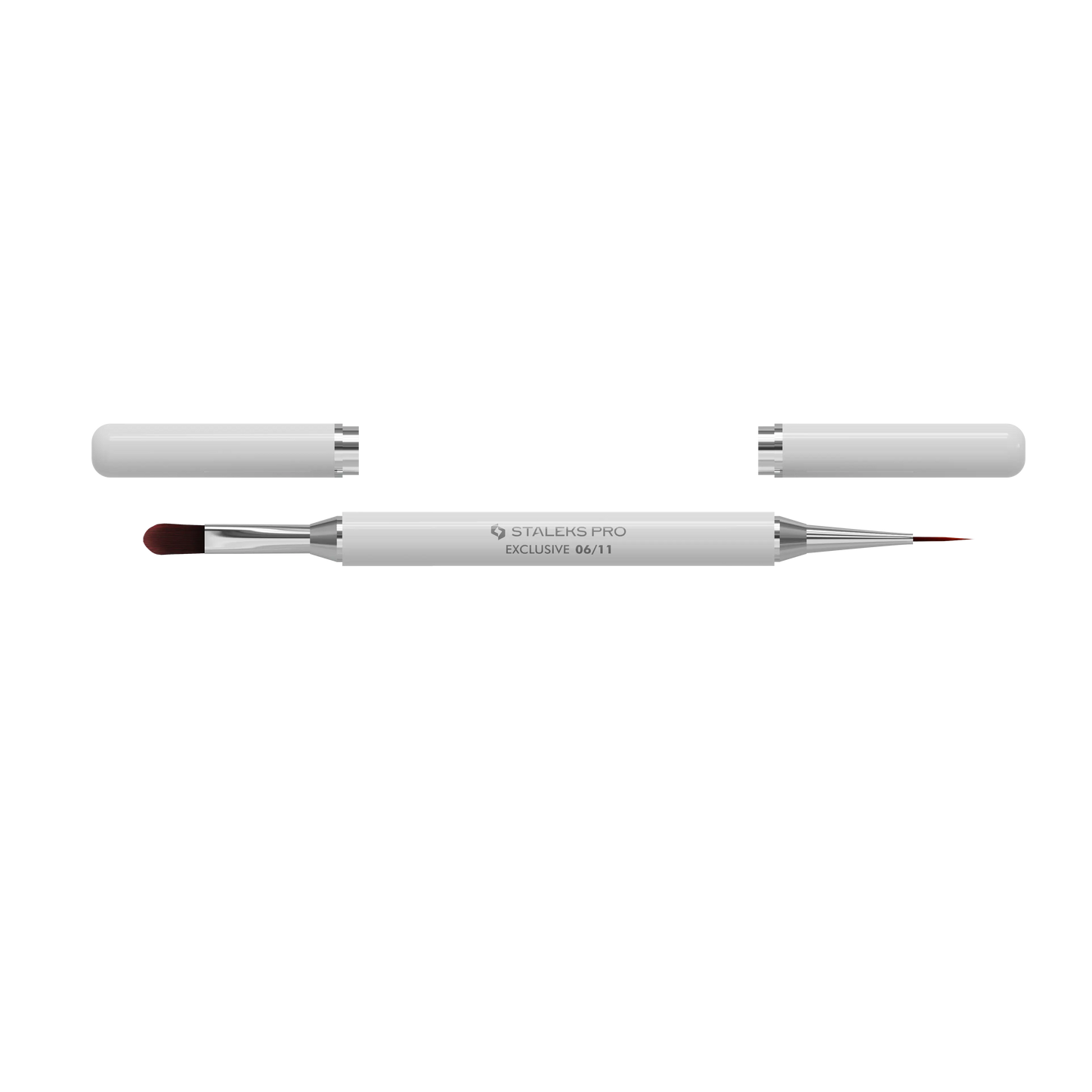 Pinceau double embout Staleks Pro Exclusive 06/11 avec capuchons magnétiques retirés