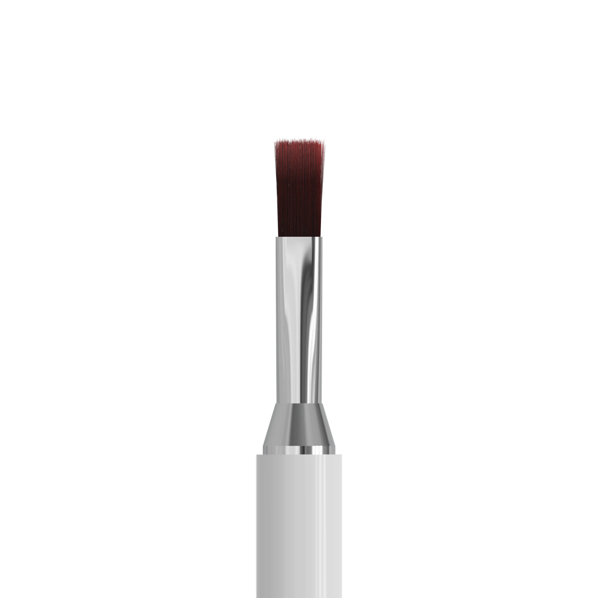 Gros plan du pinceau gel droit Staleks Pro Exclusive 08/03 pour modelage et application uniforme du gel