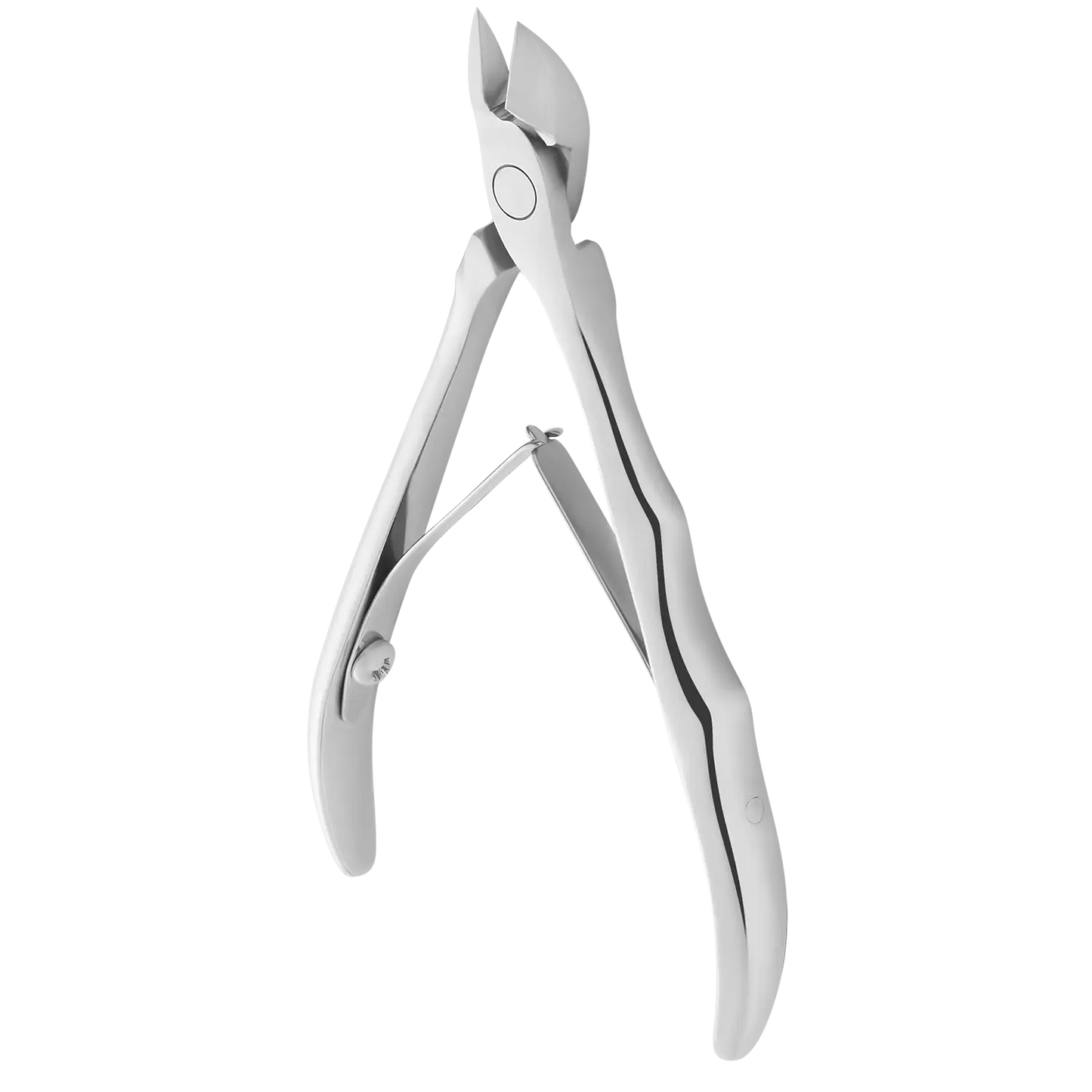 Pince à cuticules Staleks Pro Expert 10, vue latérale ouverte, lames 9 mm.