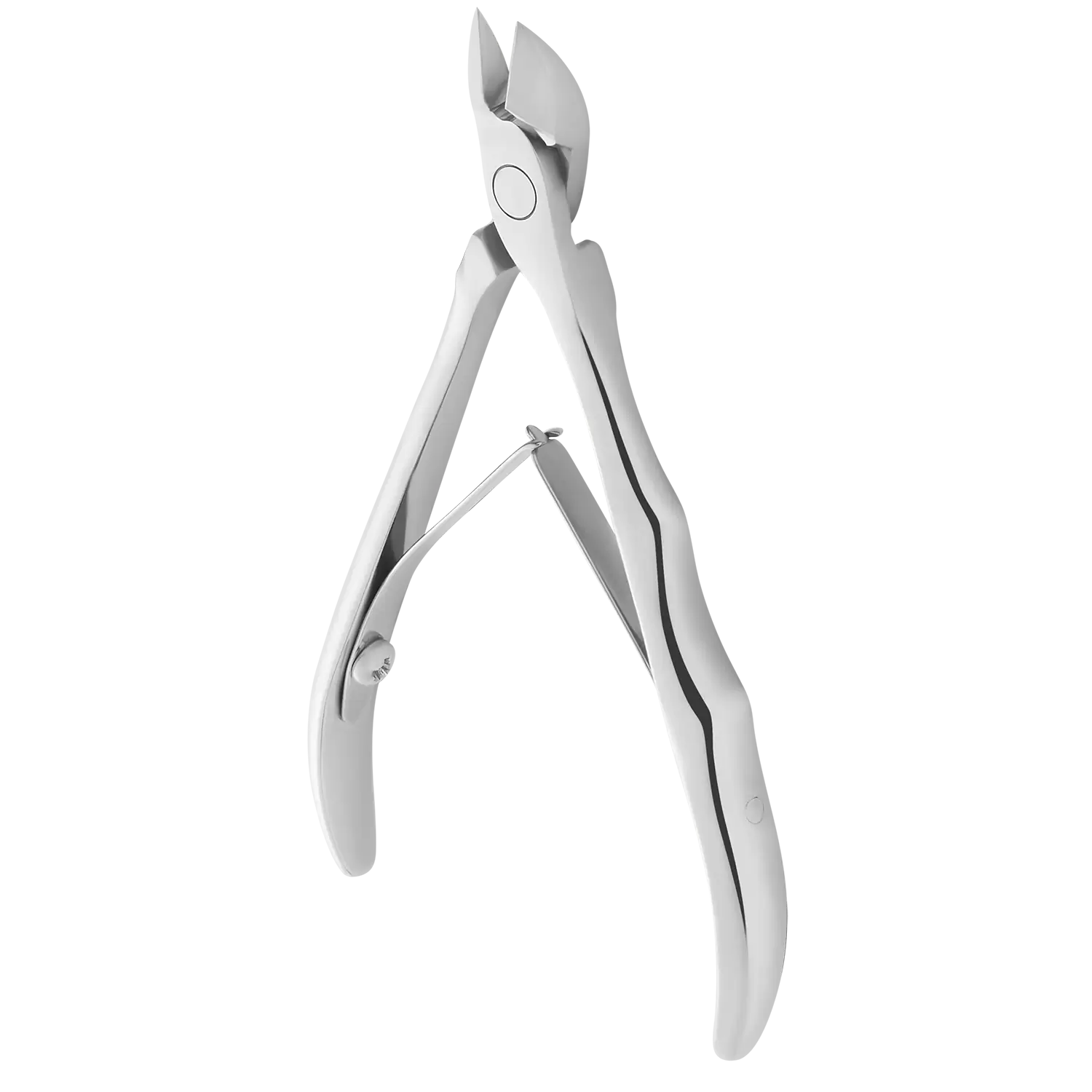 Pince à cuticules Staleks Pro Expert 10, vue latérale ouverte, lames 9 mm.
