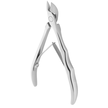 Pince à cuticules Staleks Pro Expert 10, vue latérale ouverte, lames 9 mm.