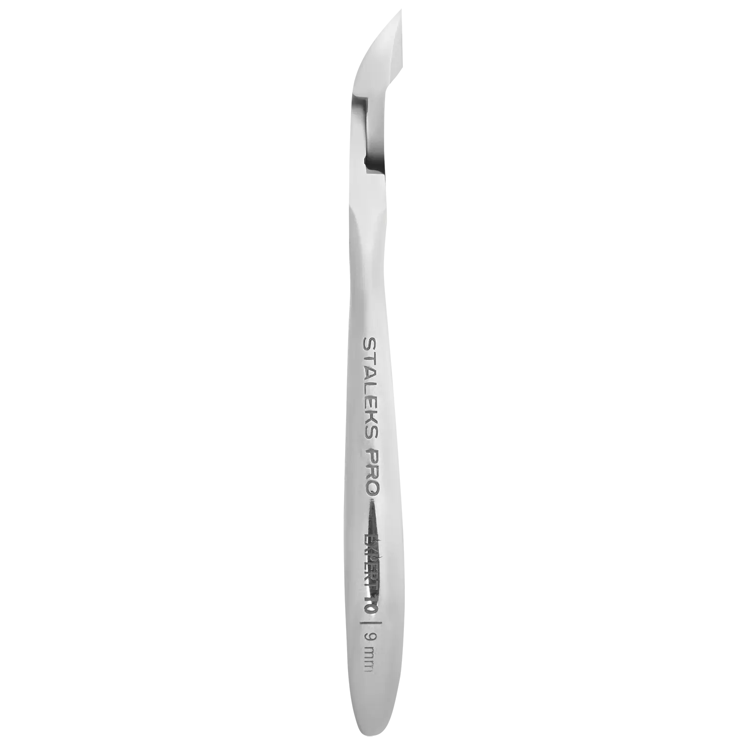 Gros plan sur la gravure « Staleks Pro Expert 10 », indication 9 mm.