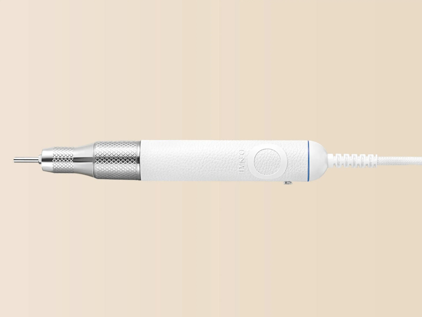 Pièce à main professionnelle blanche O Nail Pro Max 50K avec mandrin métallique et câble
