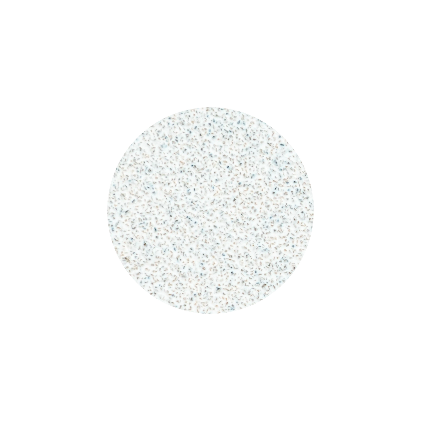 Disque abrasif blanc PODODISC grain 80 vu de face, détail de la texture.