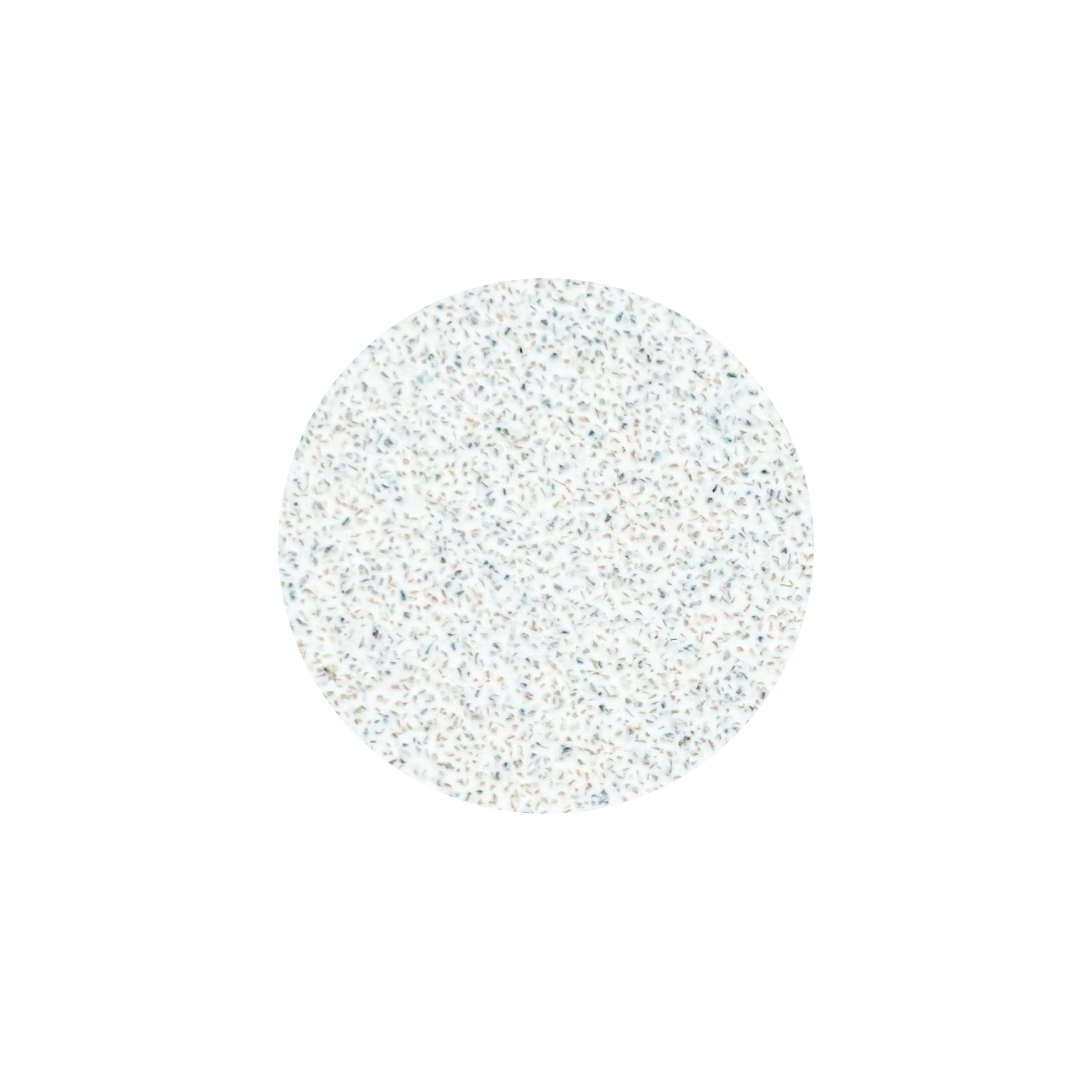 Disque abrasif blanc PODODISC grain 80 vu de face, détail de la texture.