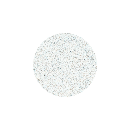 Disque abrasif blanc PODODISC grain 80 vu de face, détail de la texture.