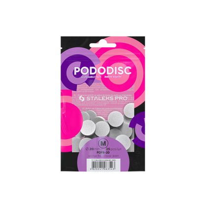 Sachet de 25 recharges éponge PODODISC M 20 mm — Staleks Pro (Expert)