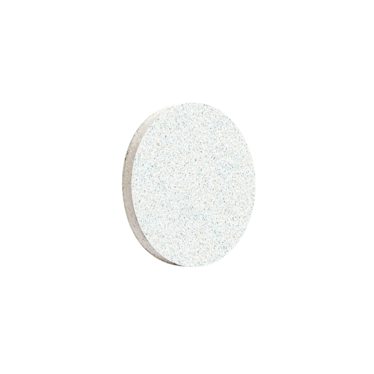 Recharge abrasive PODODISC XS Ø10 mm grain 100, texture blanche Expert White, vue de face.