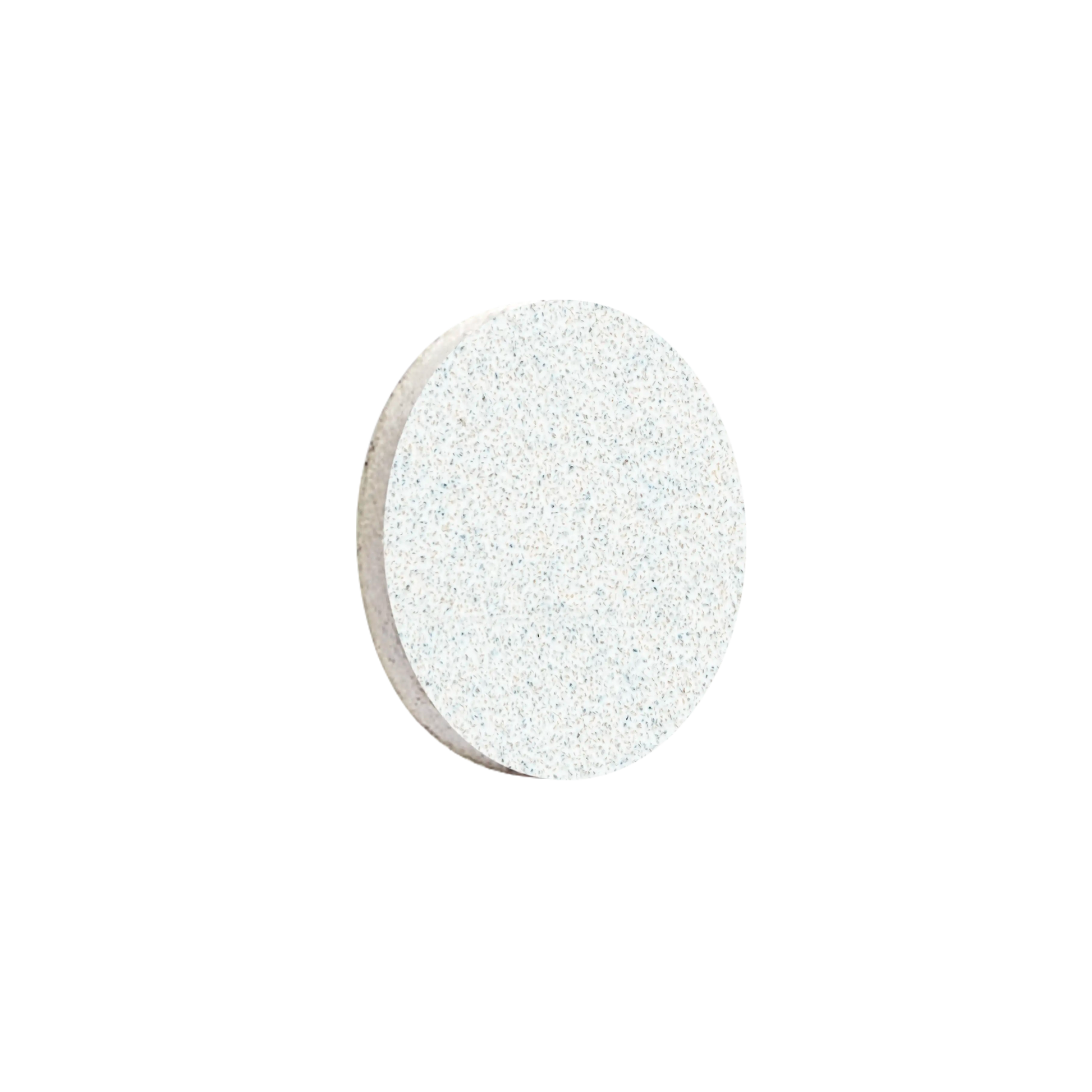 Recharge abrasive PODODISC XS Ø10 mm grain 100, texture blanche Expert White, vue de face.