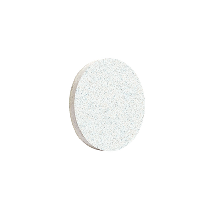 Recharge abrasive PODODISC XS Ø10 mm grain 100, texture blanche Expert White, vue de face.