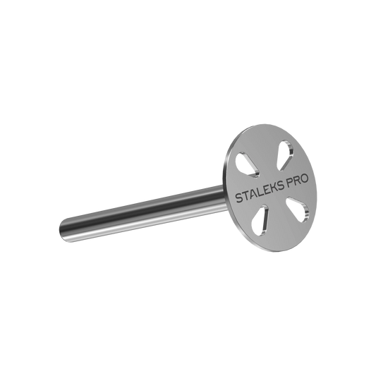 Disque PODODISC XS 10 mm Staleks Pro en acier inoxydable, vue 3/4.