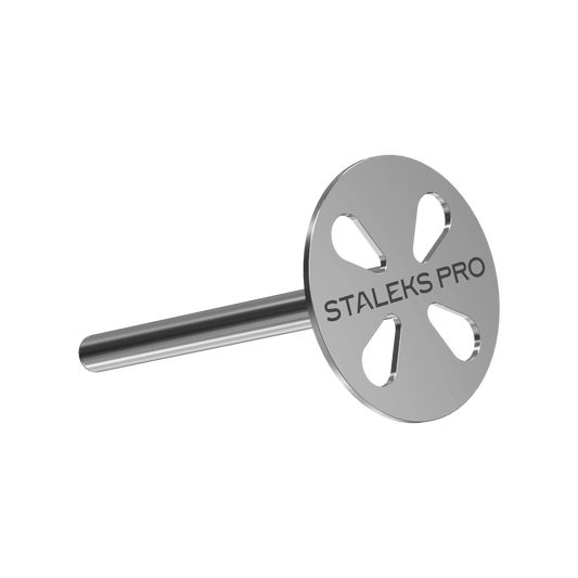 Disque PODODISC S 15 mm Staleks Pro en acier inoxydable, vue 3/4.