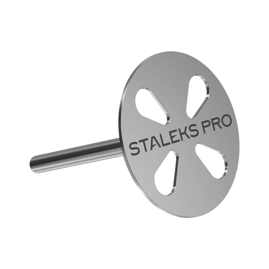 Disque PODODISC M 20 mm Staleks Pro en acier inoxydable, vue 3/4.